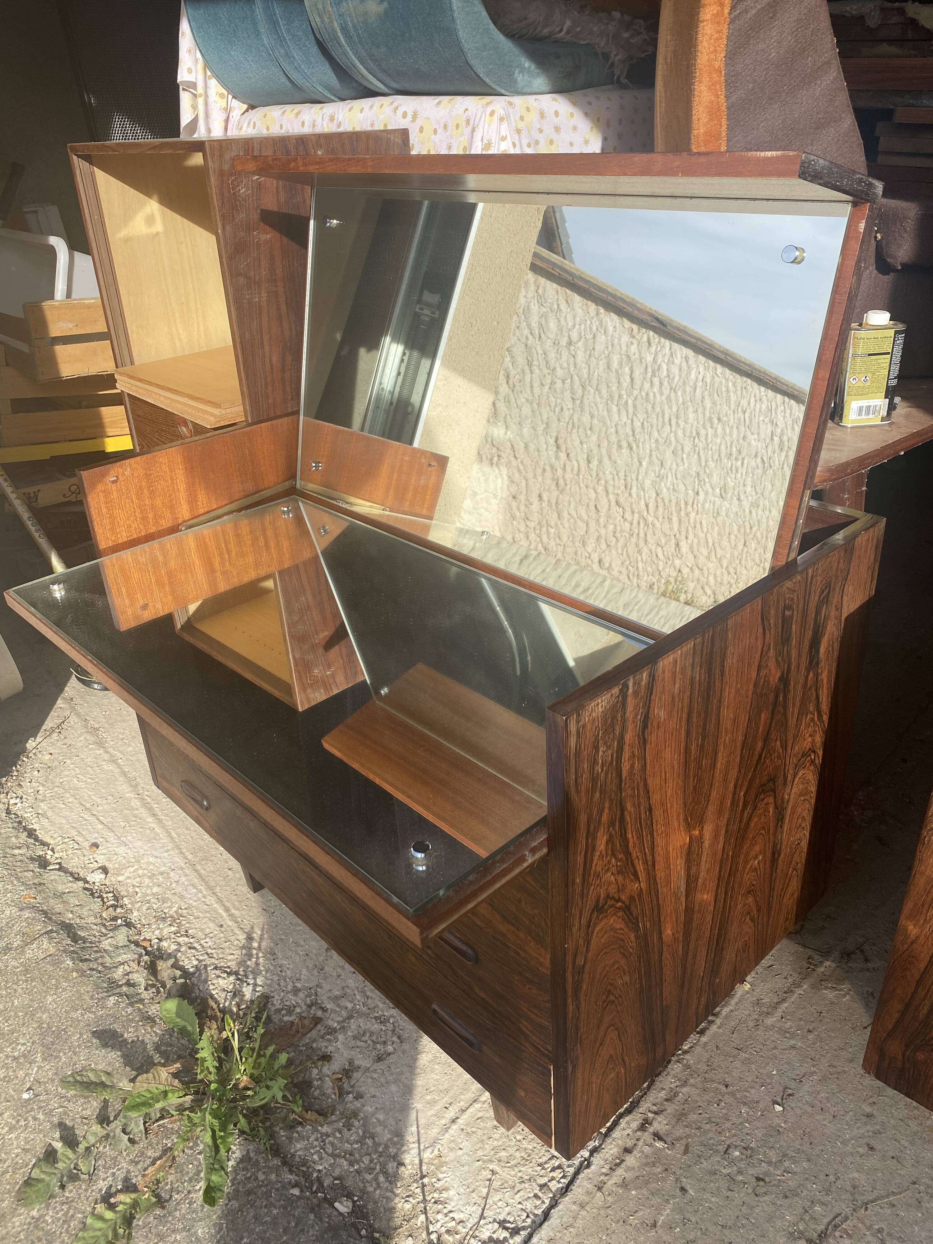 Scandinavian chest of drawers rosewood