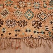 Peach Vintage Moroccan Rug 158 x 287 cm, Berber Wool Rug, Handmade Boho Rug