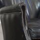 Fauteuil en cuir de vachette noir