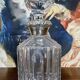 Antique cut crystal carafe – Silver mount / Art Deco period