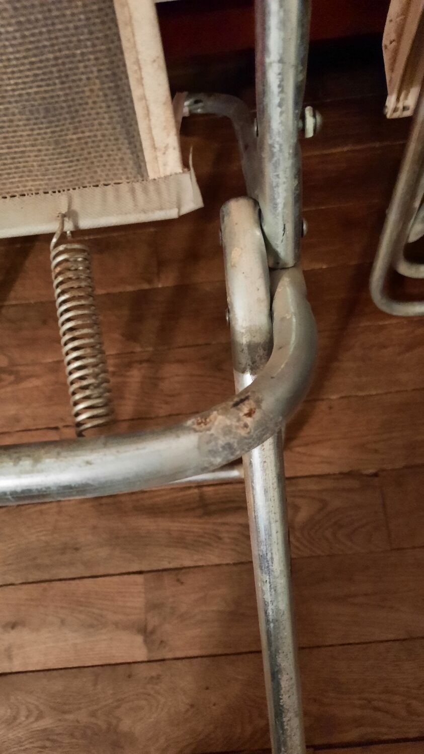 Set of 2 folding armchairs vintage camping