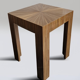 Table bois marqueterie Benoît Cazes 2023 - Réédition Art Déco JM Frank