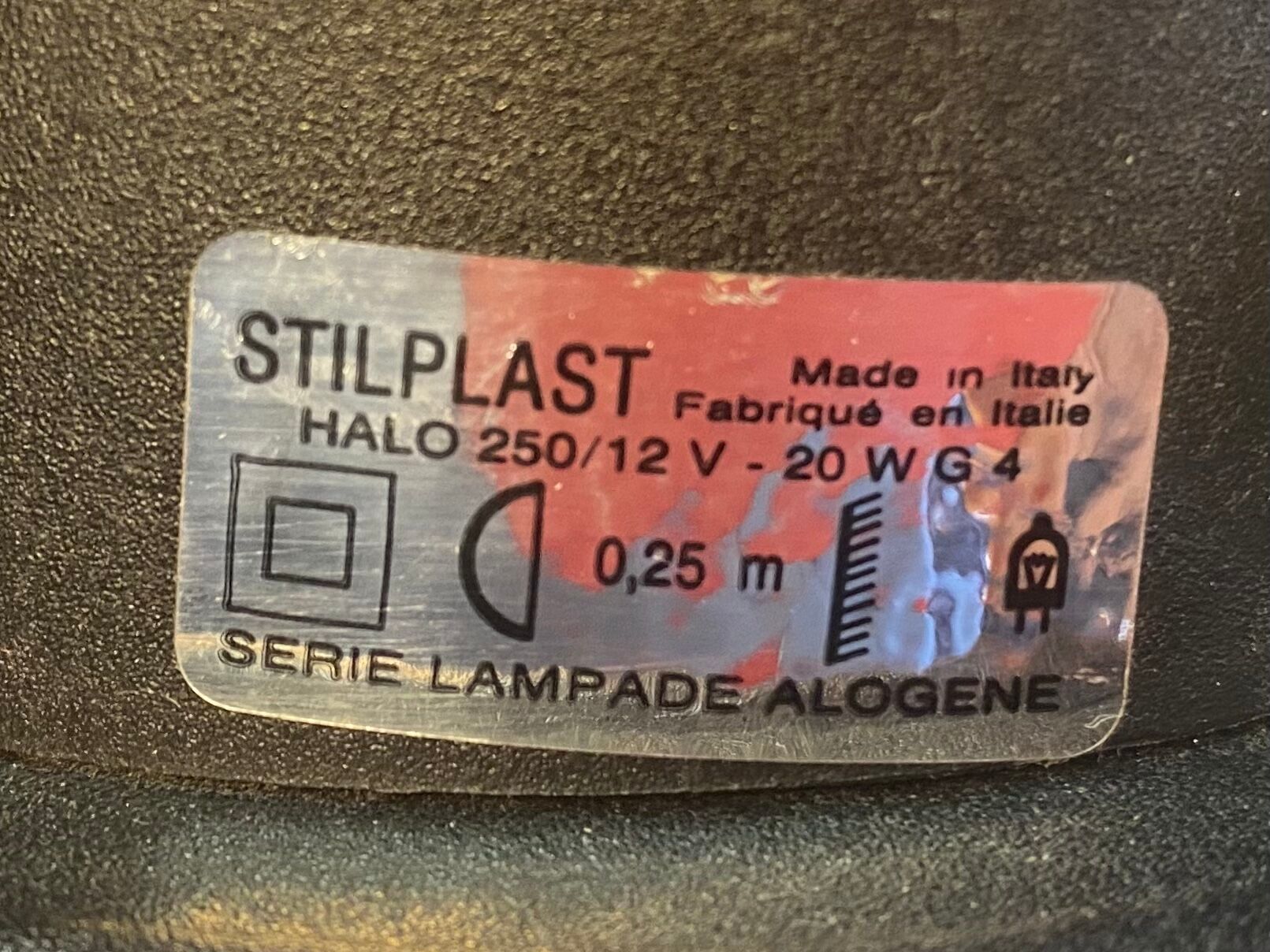 Stilplast desk lamp vintage Italian design 90s