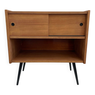 Meuble de rangement pieds compas années 60