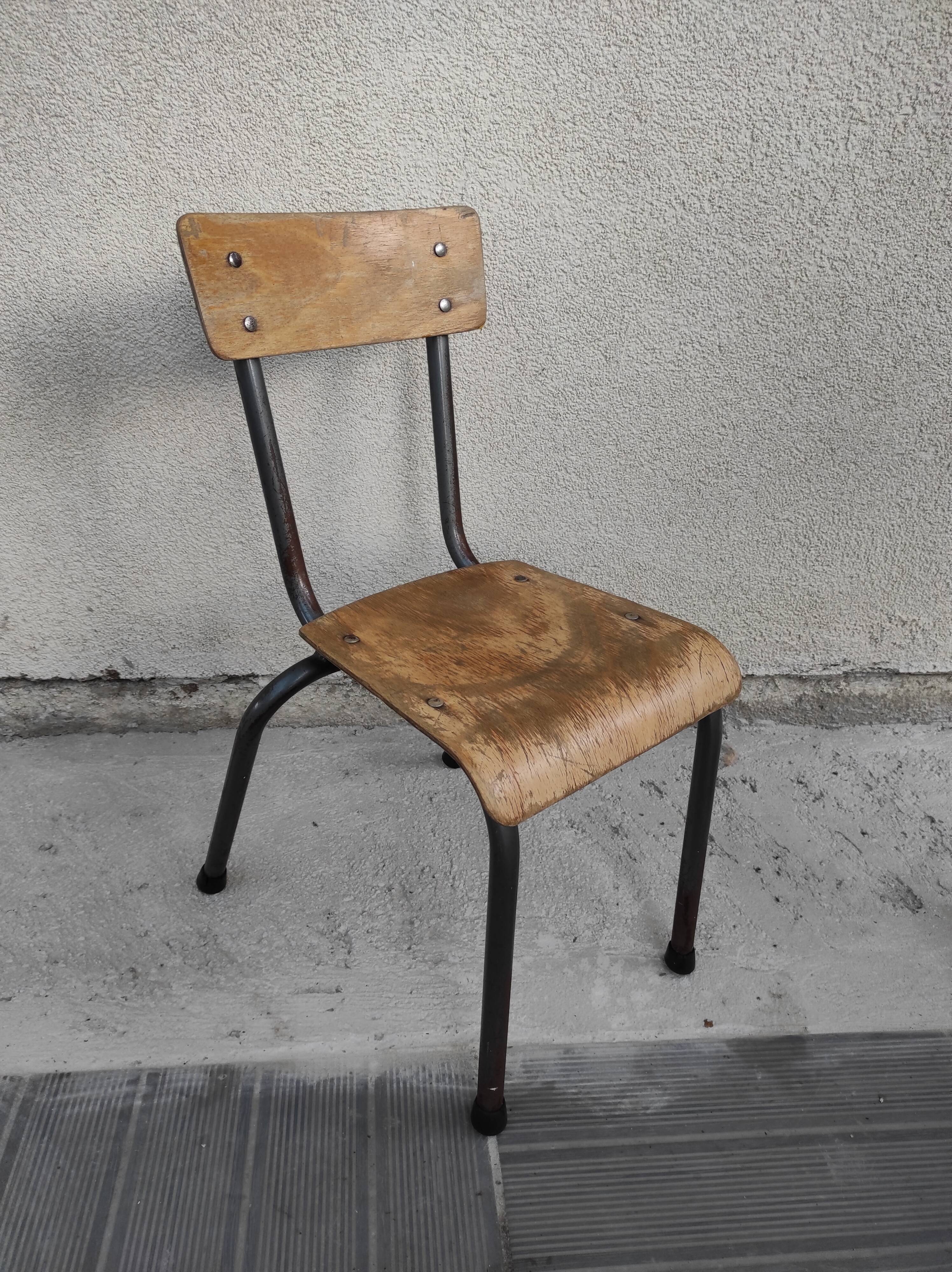 School chair child kindergarten chair 1960