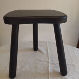 Black wood tripod stool
