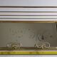 Wall coat rack in vintage gilded metal 60 cm