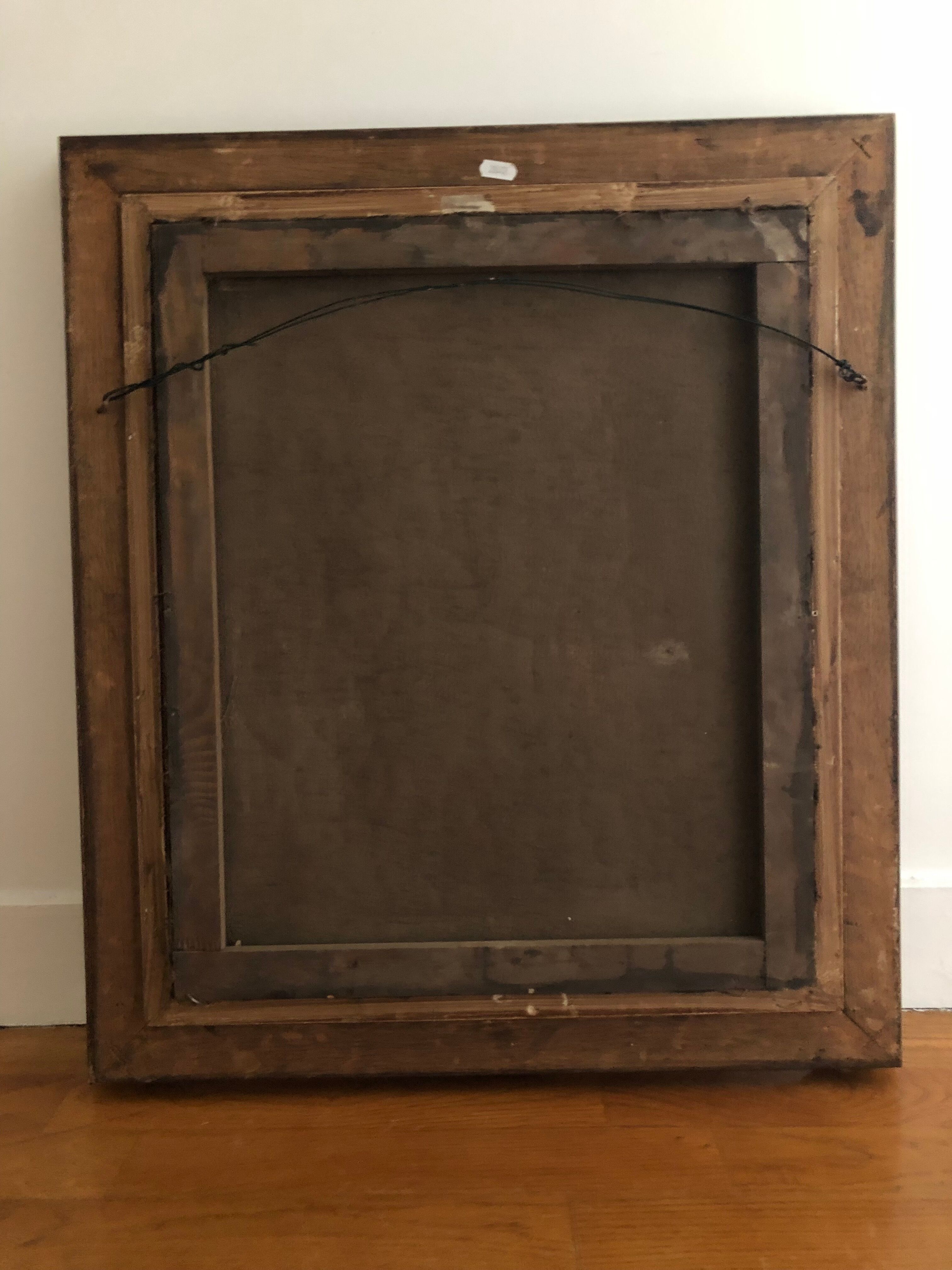 Painting: Oil on canvas: Portrait of a young woman