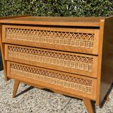 Rattan chest of drawers feet compass