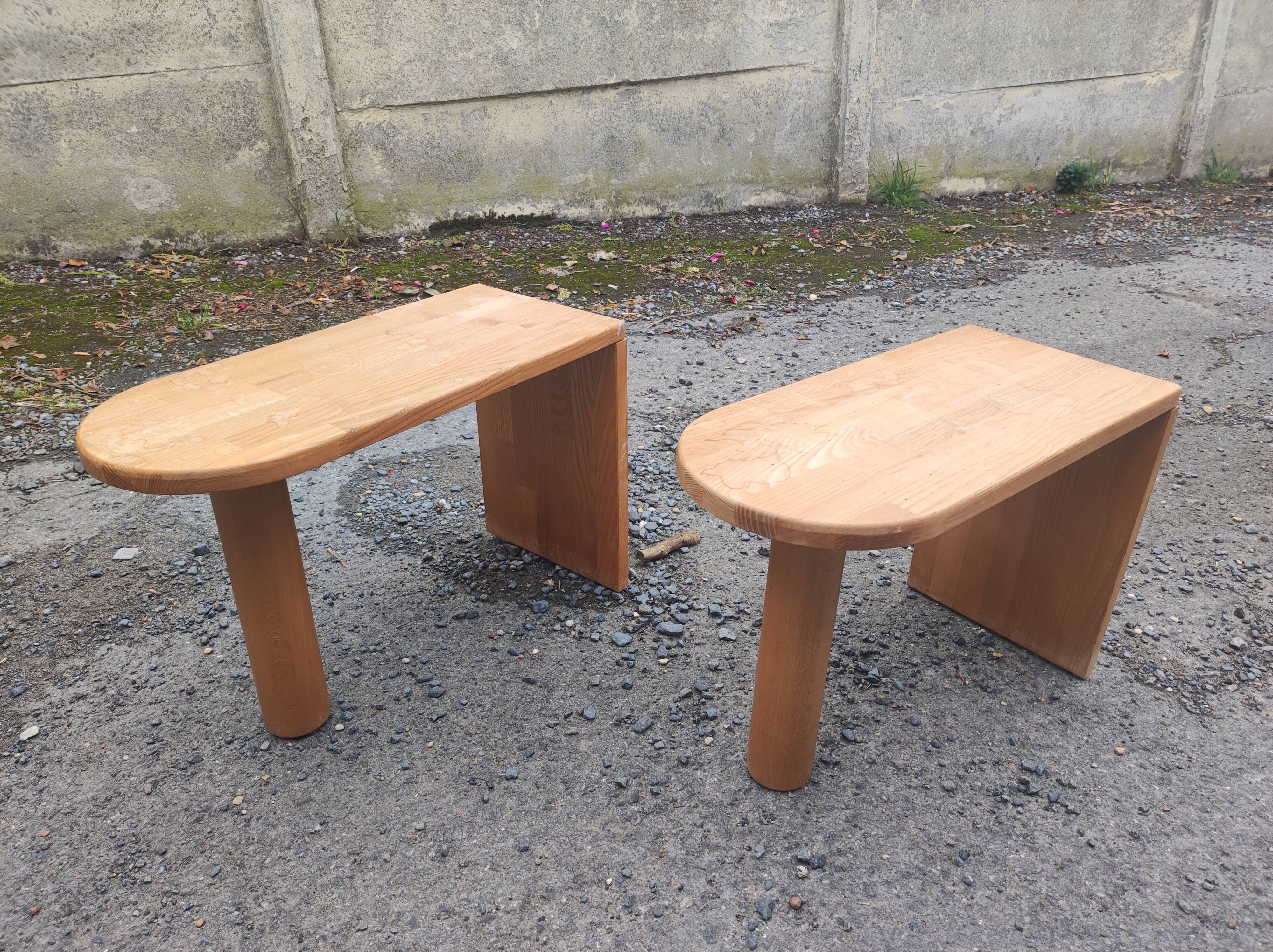 Bench table end of sofa wood Scandinavian design