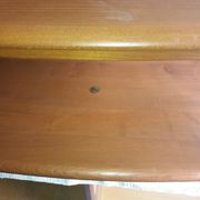 Table desserte bar roulante en orme massif par ercol angleterre vers 1960