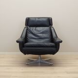 Fauteuil pivotant, design danois, années 1970, designer : Werner Langenfeld, fabrication : Esa