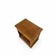 Antique Italian bedside table in solid walnut, 1920s/1930s