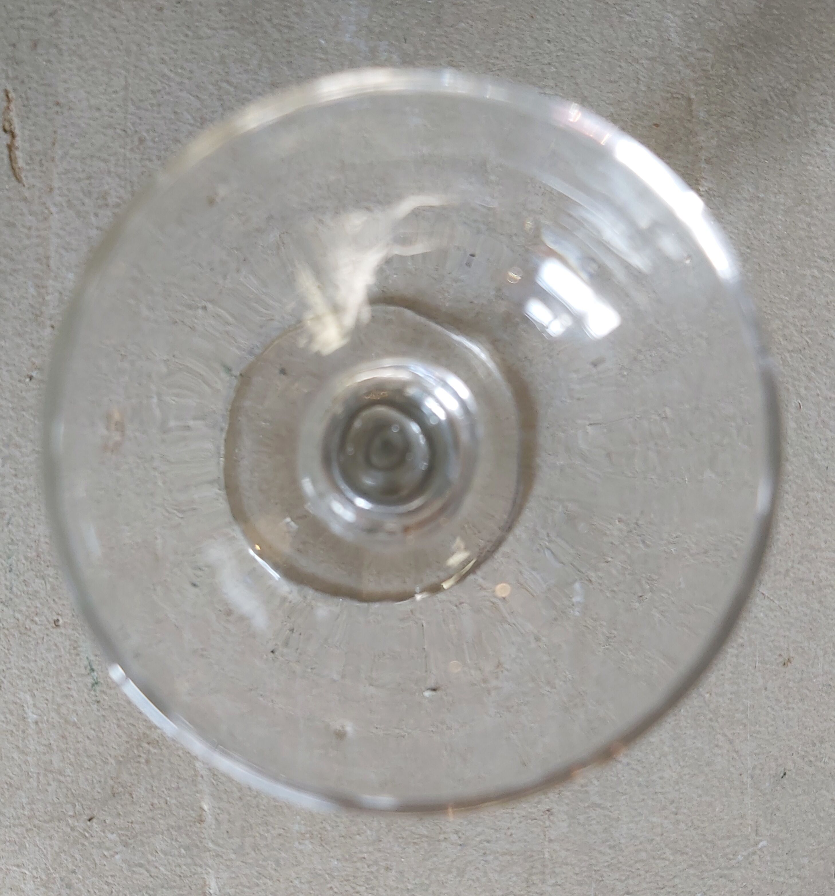 Set of four vintage French glasses for liquor