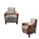 Pair of 1930s mahogany armchairs