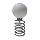 Spring lamp and opaline design