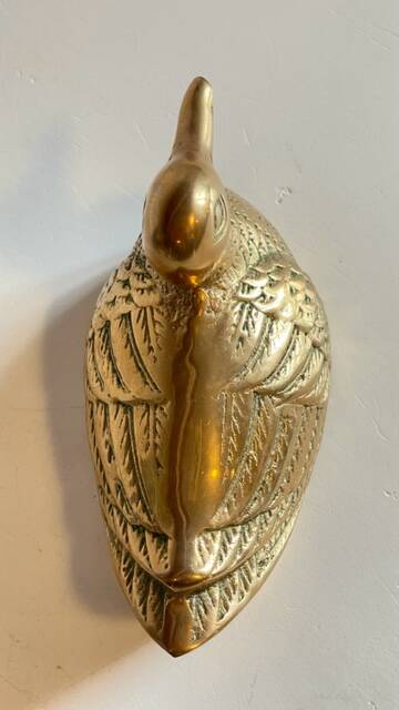 Canard en laiton vintage