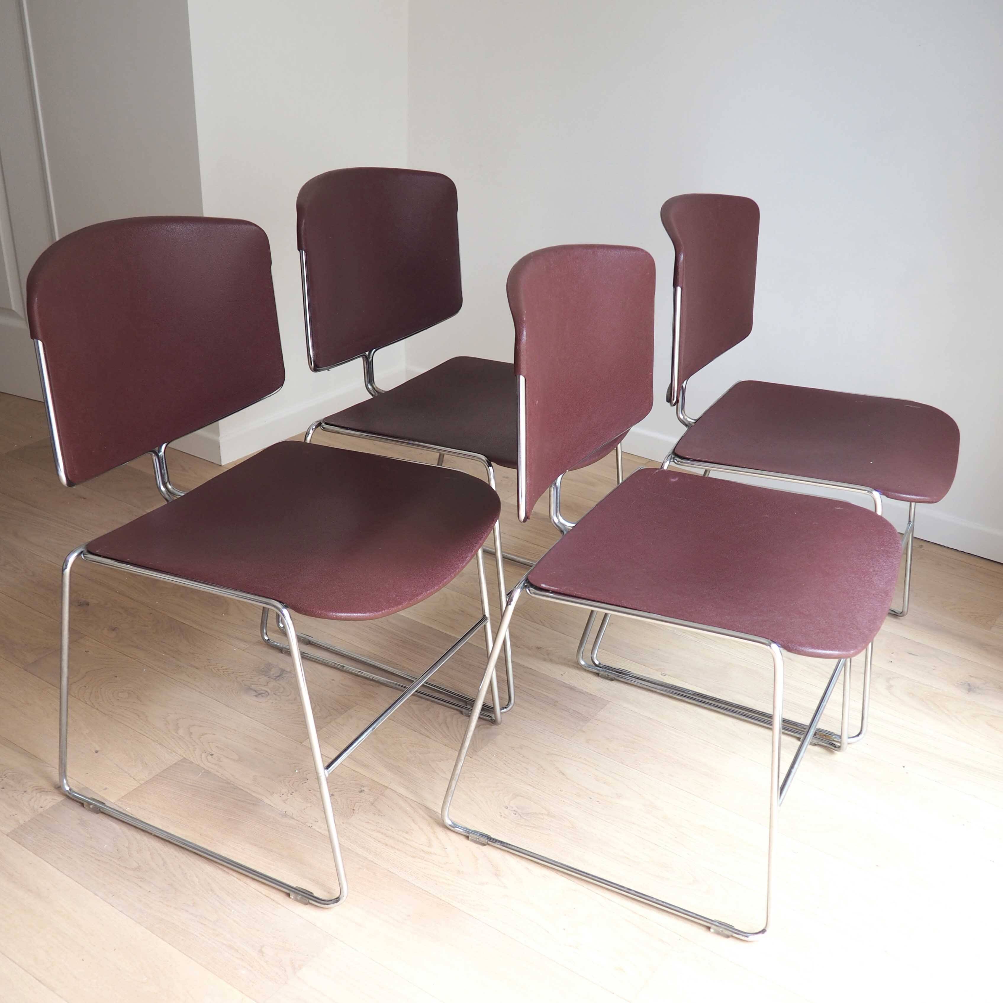 4 Max Stacker chairs for Steelcase