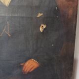 Huile sur toile portrait d'un homme ecole anglaise XIXème
