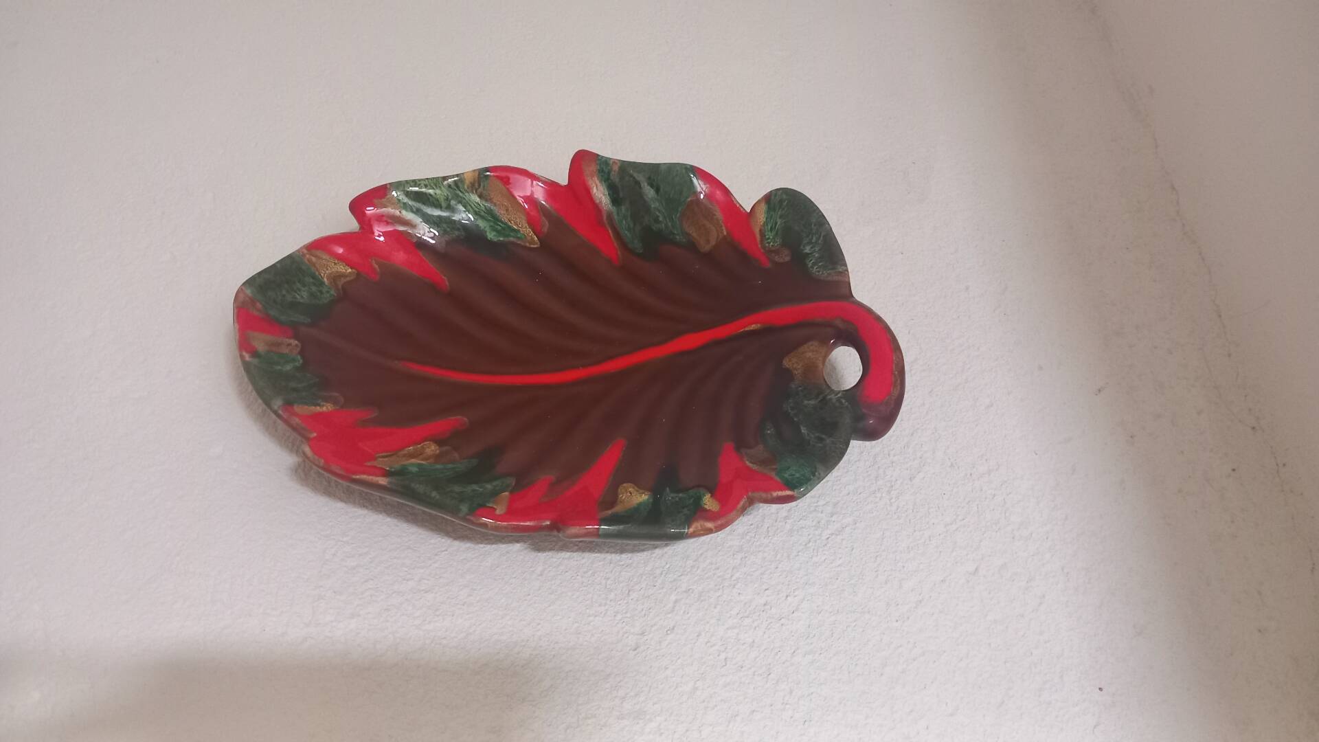 Large ceramic platter from Vallauris vintage – 36x26 cm