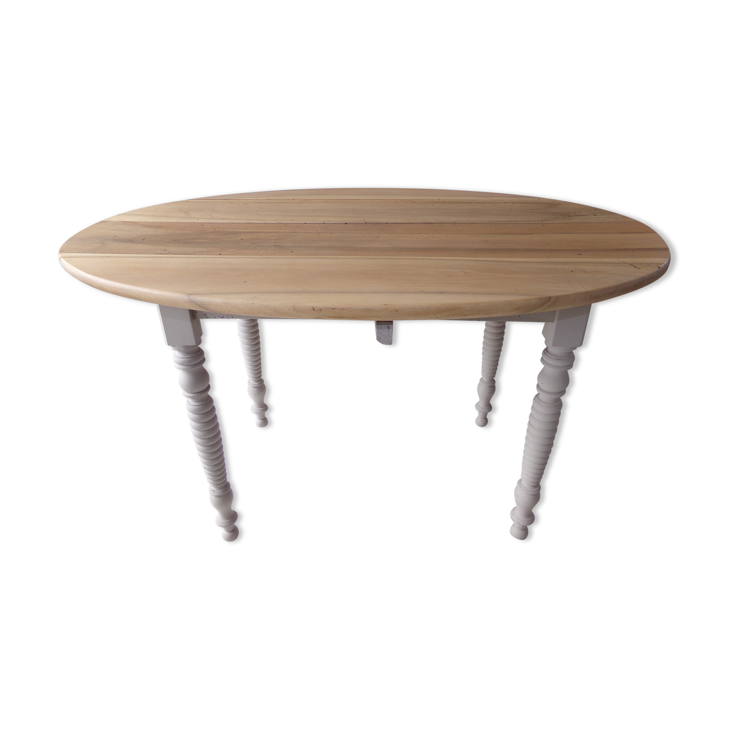 Round wooden table