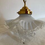 Period suspension lamp 1900 in opaline