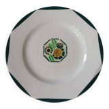 Assiette Digoin Sarreguemines modèle Oxford
