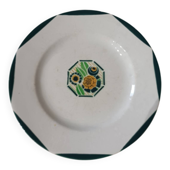 Assiette Digoin Sarreguemines modèle Oxford