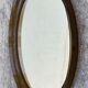 Vintage 1970 smoked Plexiglas round mirror
