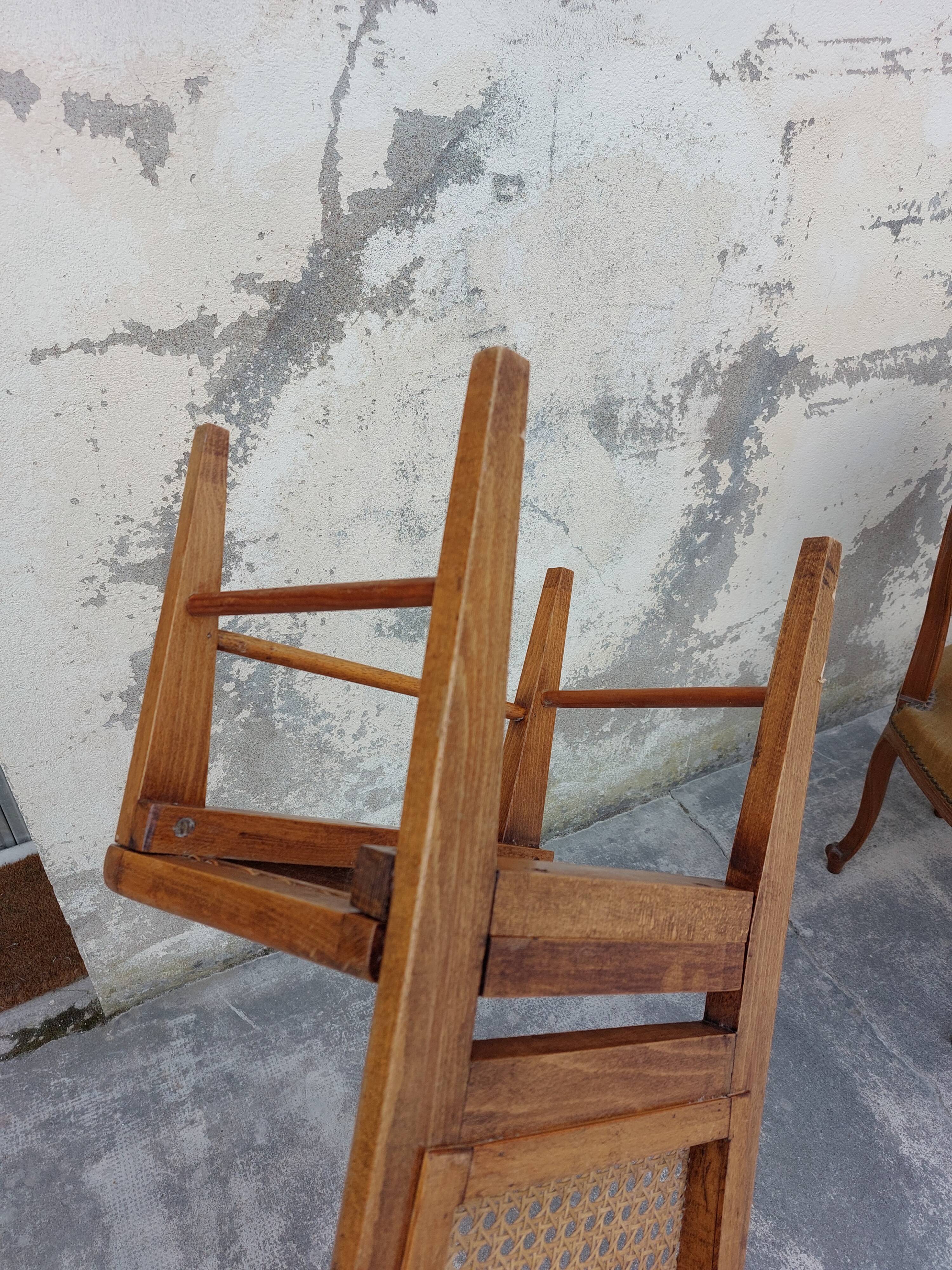 Children's chair in old canning 1950