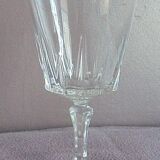 Lot of 5 chiseled crystal walking glasses