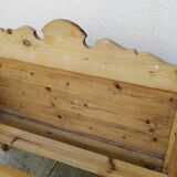 Ancien lit en pin chalet montage Savoie 1 personne vintage