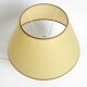 Large 1970s Italian bamboo table lamp with large oiled paper shad