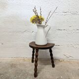 Wooden tripod stool