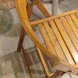 Beech folding chair