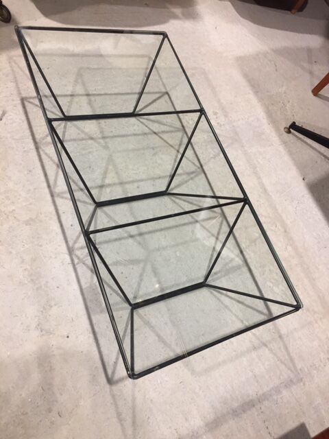 Glass coffee table