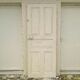 Old interior door wood painted vintage porcelain handle N°2