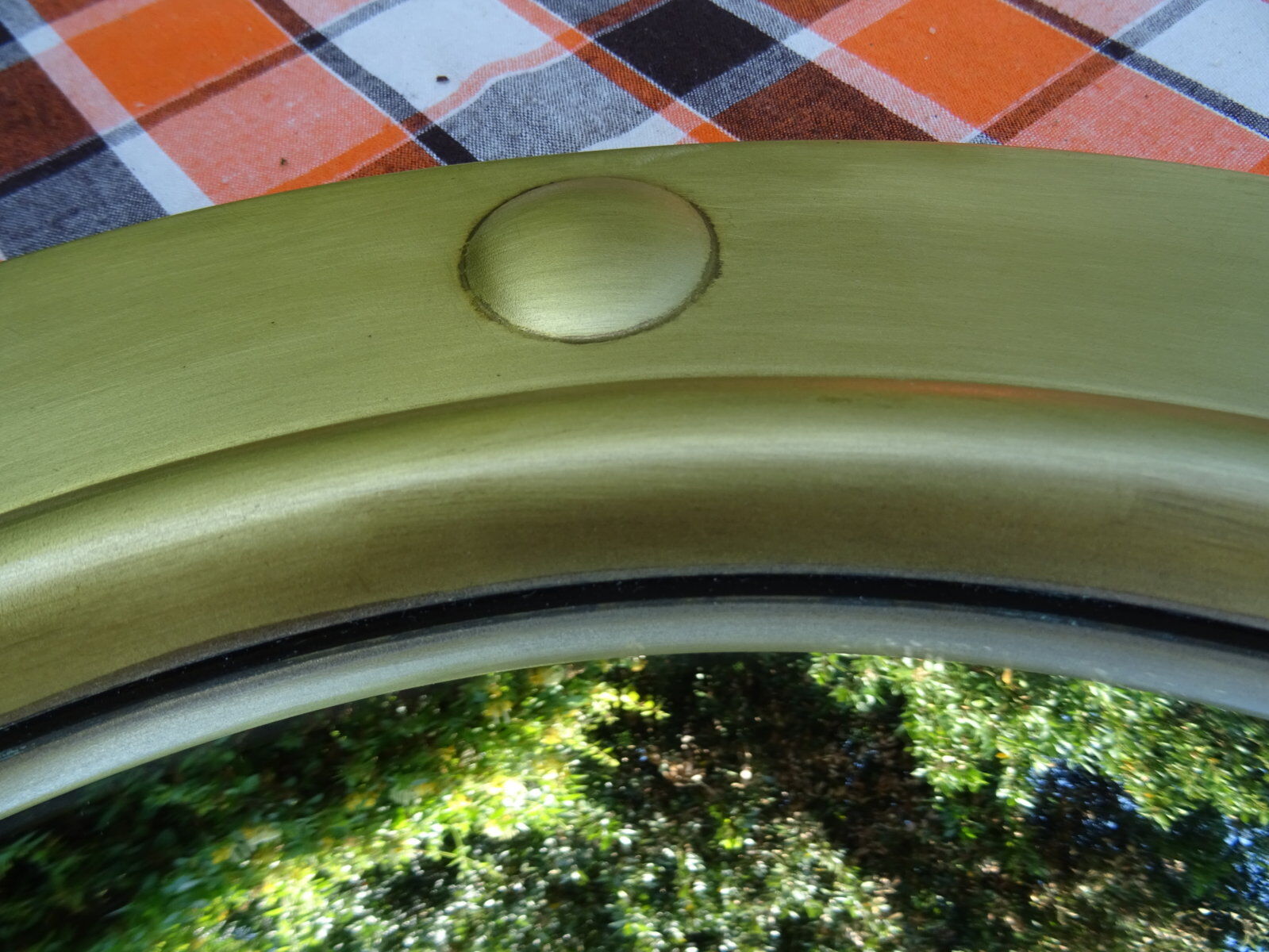 Brass witch mirror 47 cm