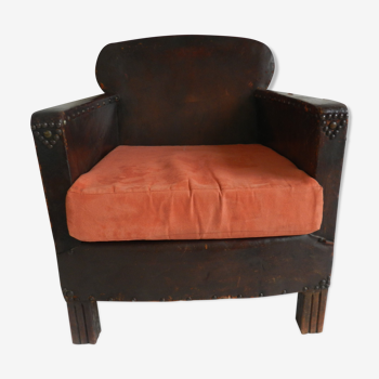 Vintage leather armchair