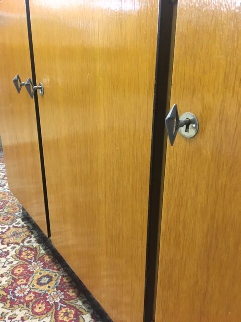 Light wood and Formica 1960 tray