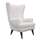 1960s Restored Wingback Chair, Czechoslovakia