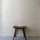 Stool / side table in wood and rope, France 1950