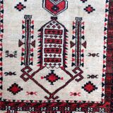 Vintage carpet Afghan Balucch rug 86cm x 129cm 1910s