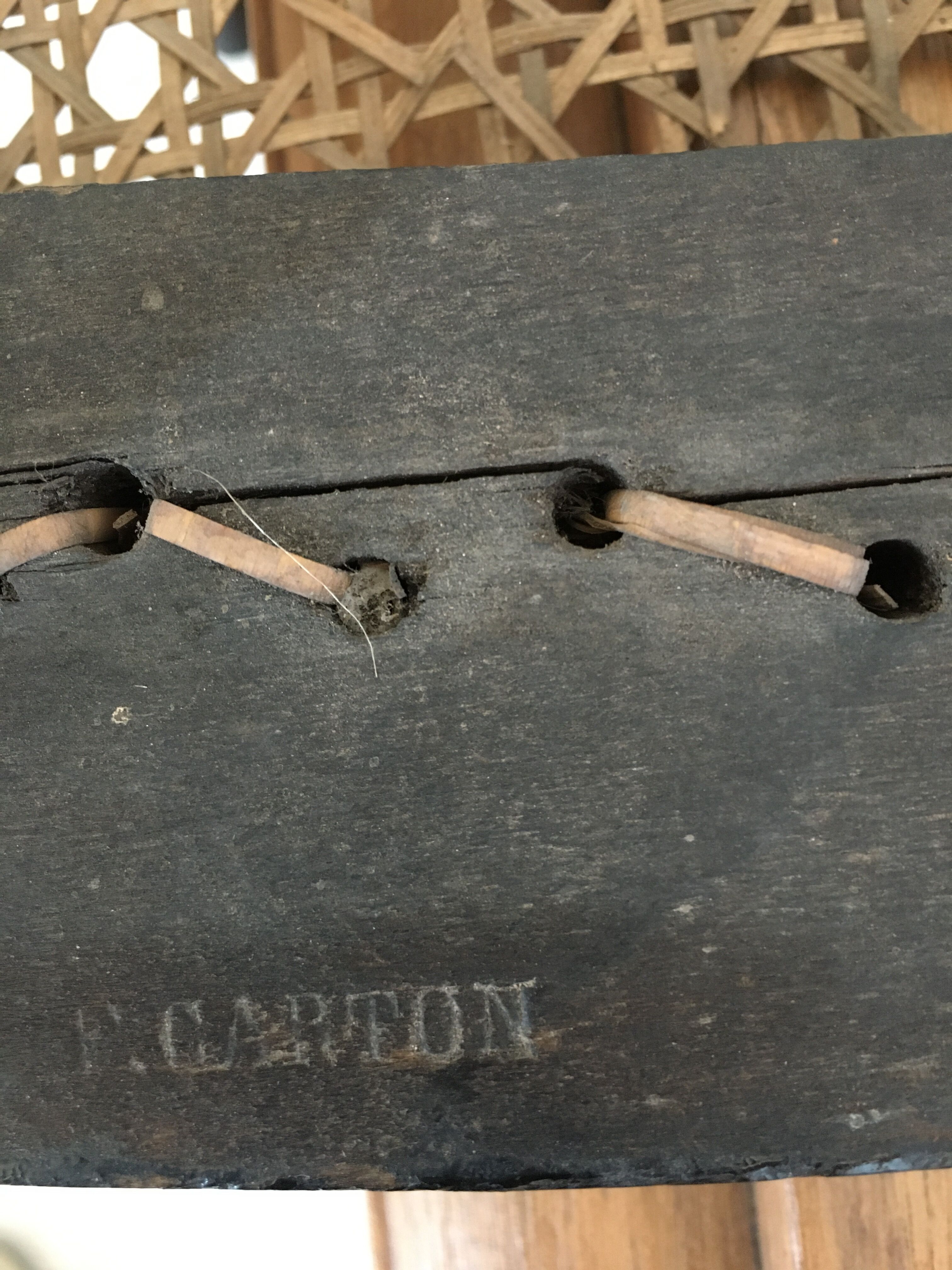 Suite of 3 chairs - late 19th - stamp F.Carton