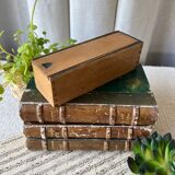 Box of wooden dominoes
