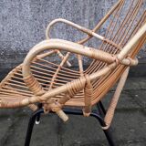 Rattan armchair made by Rohé
