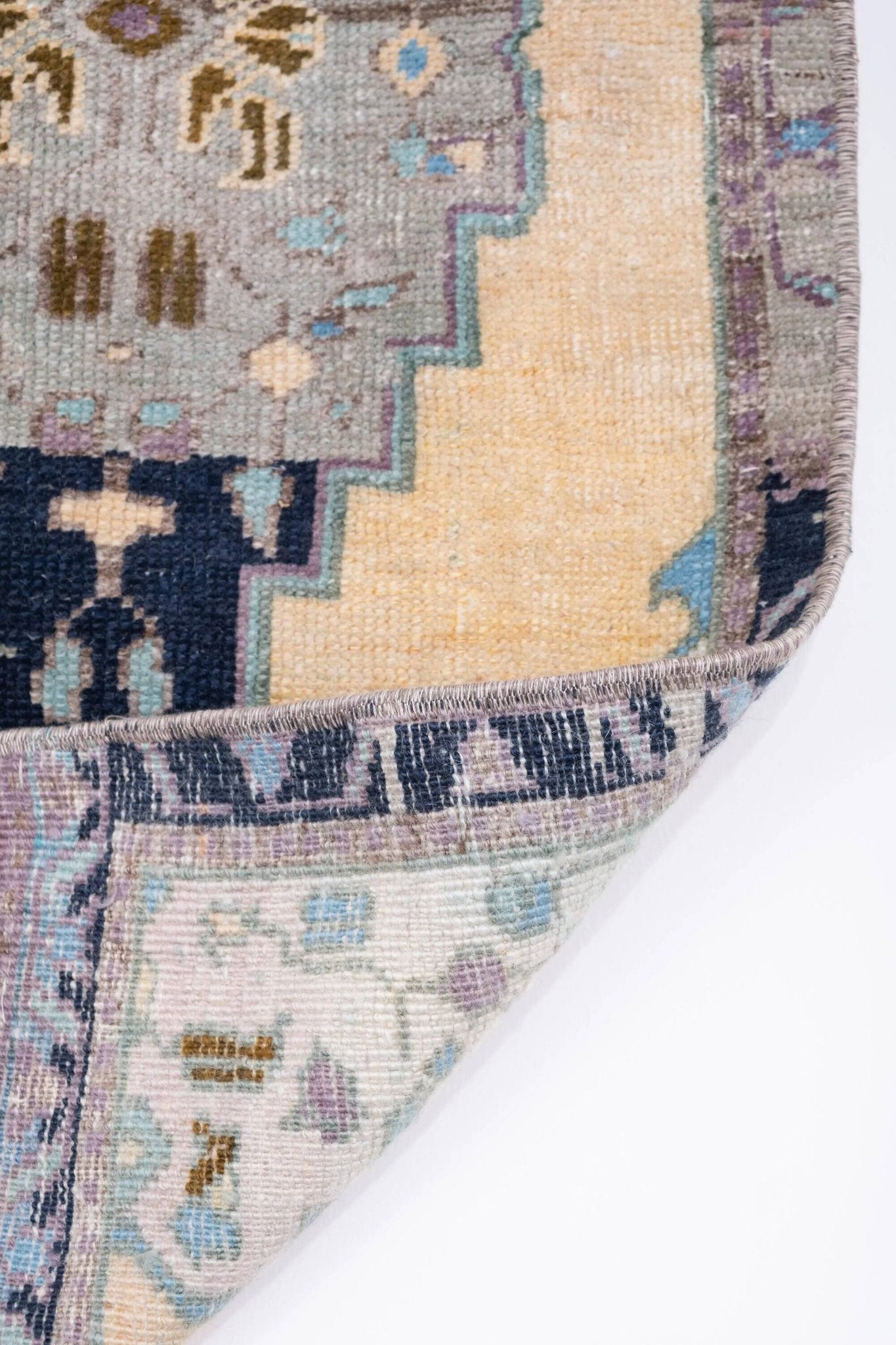 Set of 2 vintage handmade Turkish rugs 50x100 cm