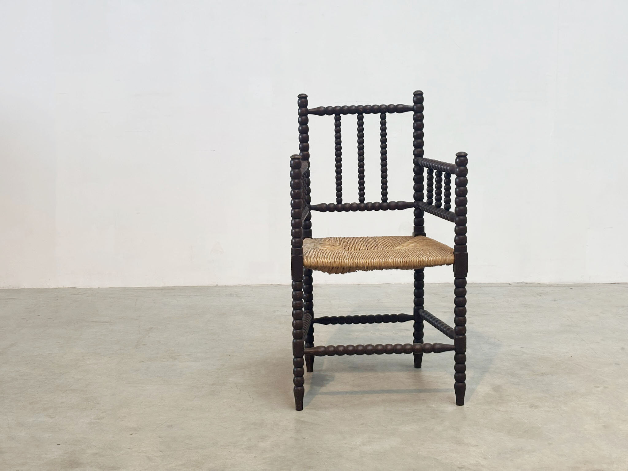 1930s Bobbin easy chair - High back