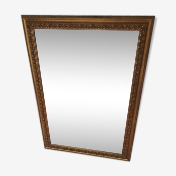 Miroir biseauté cadre doré 49x68cm