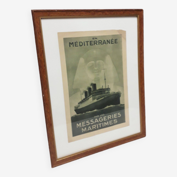 Advertising poster for Mediterranean cruises 1930